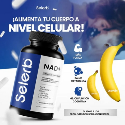💊Selerb NAD+ 60 capsulas l Apoya tu energía celular y muévete con más libertad💊
