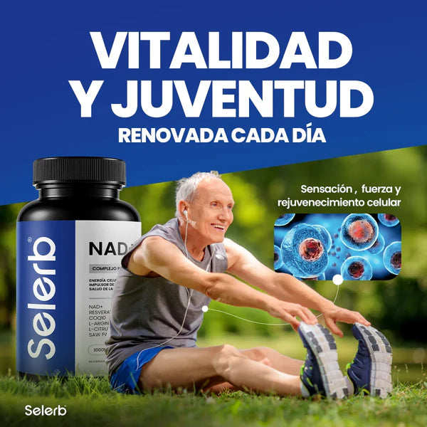 💊Selerb NAD+ 60 capsulas l Apoya tu energía celular y muévete con más libertad💊