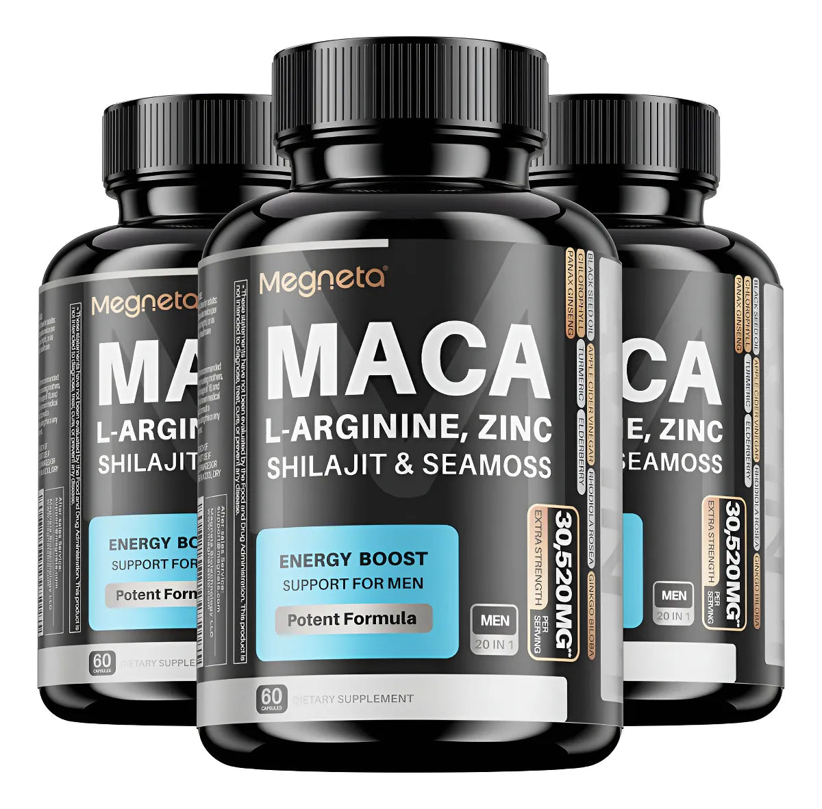 Suplemento Para Hombres Con Maca Y L-arginina 60 Cápsulas🧬