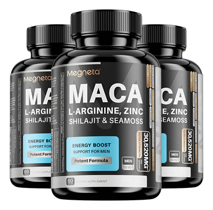 Suplemento Para Hombres Con Maca Y L-arginina 60 Cápsulas🧬