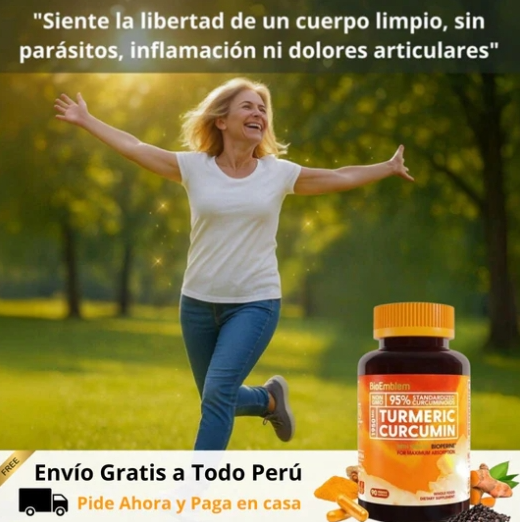 🗽Curcumin de BioEmblem importado de EE.UU: Limpia, desinflama y protege tu cuerpo desde la primera semana